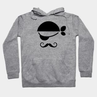 Pirate with an eye patch character design Hoodie